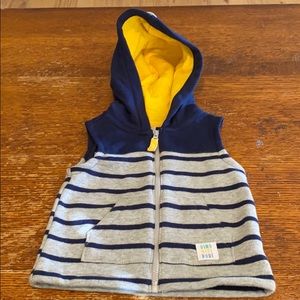 Striped Fleece lined hoodie